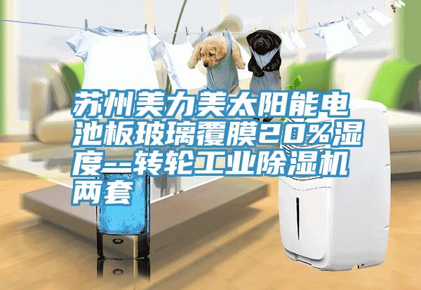 蘇州美力美太陽能電池板玻璃覆膜20%濕度--轉(zhuǎn)輪工業(yè)除濕機(jī)兩套