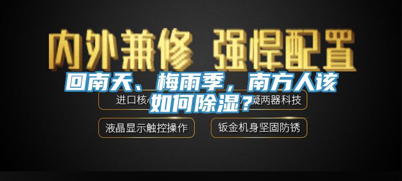 回南天、梅雨季，南方人該如何除濕？