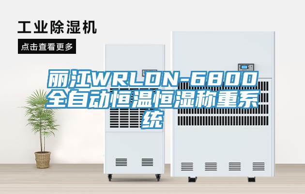 麗江WRLDN-6800全自動恒溫恒濕稱重系統