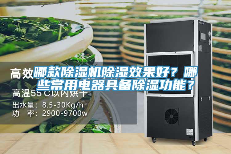 哪款除濕機除濕效果好？哪些常用電器具備除濕功能？