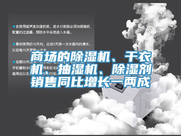 商場的除濕機、干衣機、抽濕機、除濕劑銷售同比增長一兩成