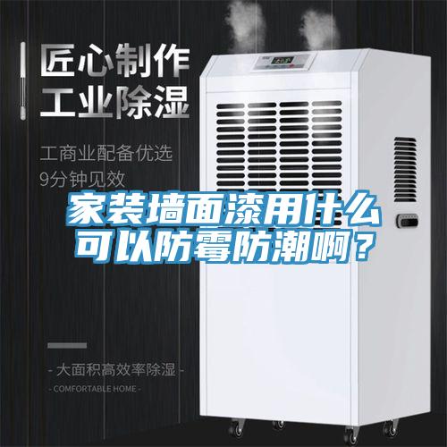 家裝墻面漆用什么可以防霉防潮啊？