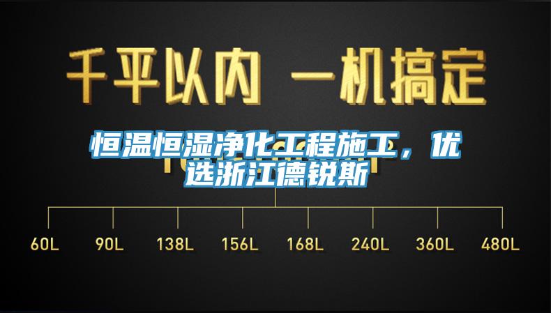 恒溫恒濕凈化工程施工，優選浙江德銳斯