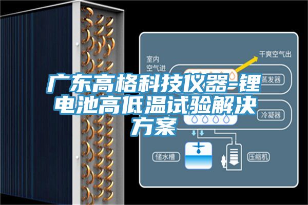 廣東高格科技儀器-鋰電池高低溫試驗解決方案