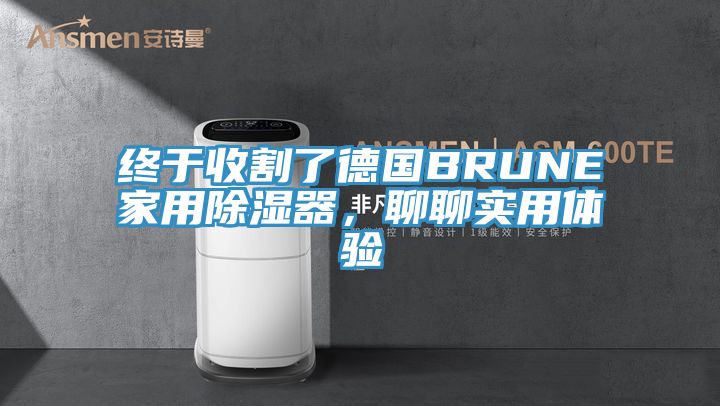 終于收割了德國BRUNE家用除濕器，聊聊實用體驗