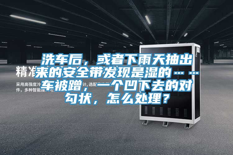 洗車后，或者下雨天抽出來的安全帶發現是濕的……車被蹭，一個凹下去的對勾狀，怎么處理？