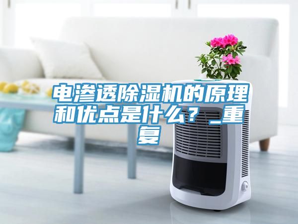 電滲透除濕機的原理和優點是什么？_重復