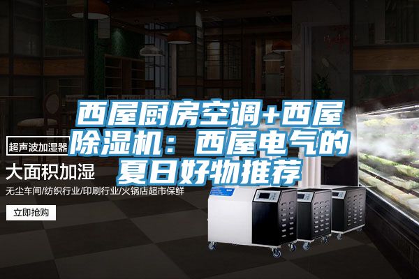 西屋廚房空調+西屋除濕機：西屋電氣的夏日好物推薦