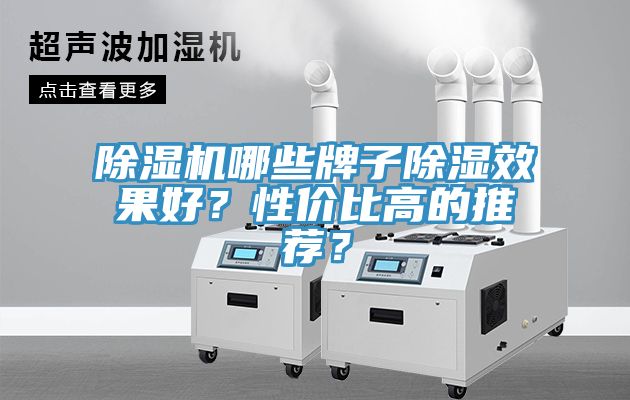 除濕機哪些牌子除濕效果好？性價比高的推薦？